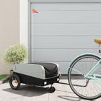 vidaXL Fietstrailer 30 kg ijzer zwart en grijs, Verzenden, Nieuw