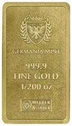 Duitsland. Gold Bar Ingot Germania 1/200oz (.999) (Zonder
