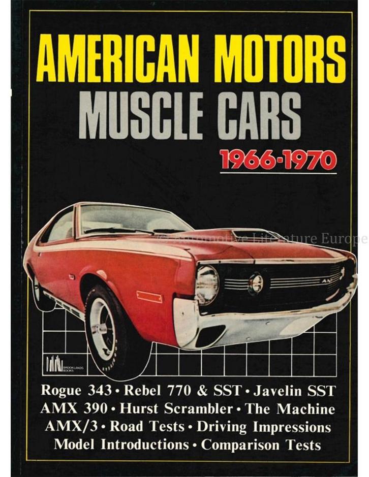 AMERICAN MOTORS MUSCLE CARS 1966 - 1970 (BROOKLANDS), Boeken, Auto's | Boeken