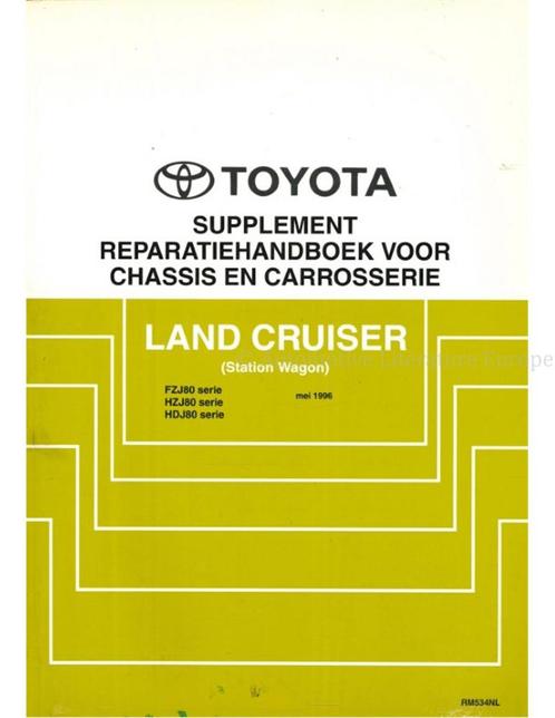 1996 TOYOTA LAND CRUISER STATION WAGON CHASSIS &, Autos : Divers, Modes d'emploi & Notices d'utilisation