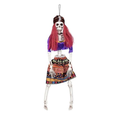 Halloween Skelet Zigeuner 40cm, Hobby en Vrije tijd, Feestartikelen, Nieuw, Verzenden