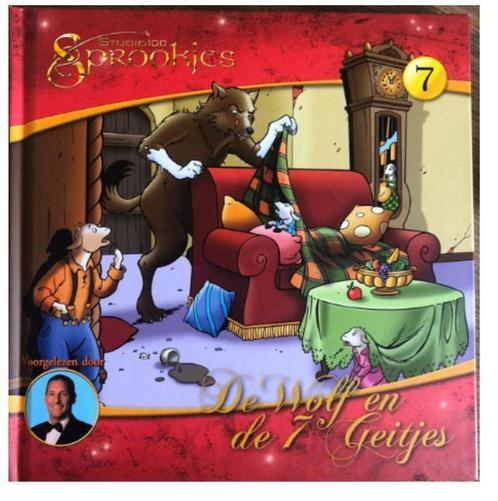 De wolf en de 7 geitjes sprookjes luister CD met boek 20 x, Boeken, Hobby en Vrije tijd, Zo goed als nieuw, Verzenden