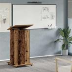 vidaXL Podium met lade met plank Oudhout 55 x 55 x 107 cm, Verzenden, Nieuw