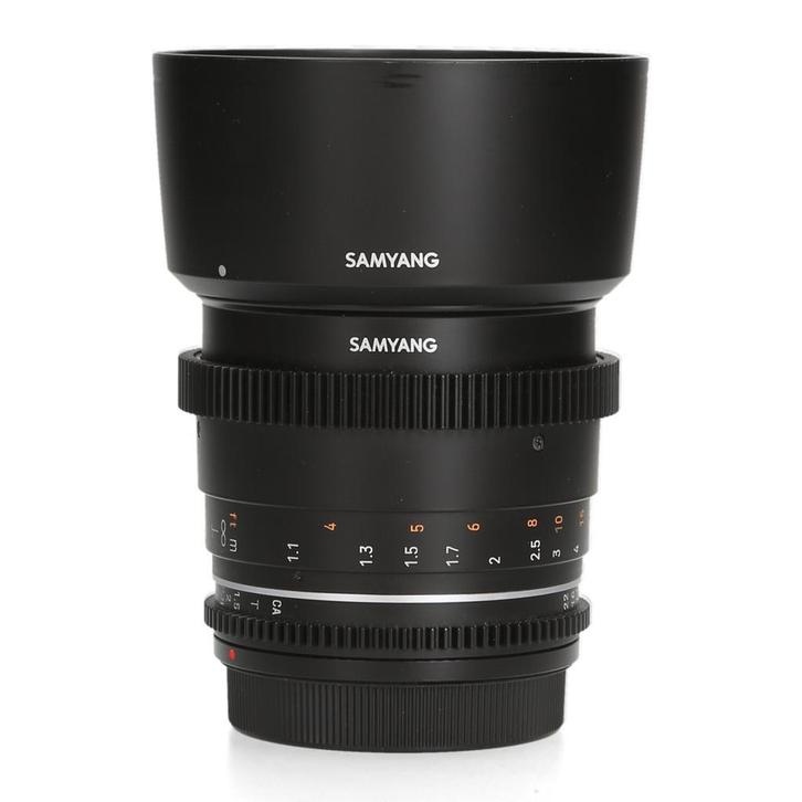 Samyang 85mm T1.5 VDSLR MK2 - Canon EF, TV, Hi-fi & Vidéo, Photo | Lentilles & Objectifs, Comme neuf, Enlèvement ou Envoi