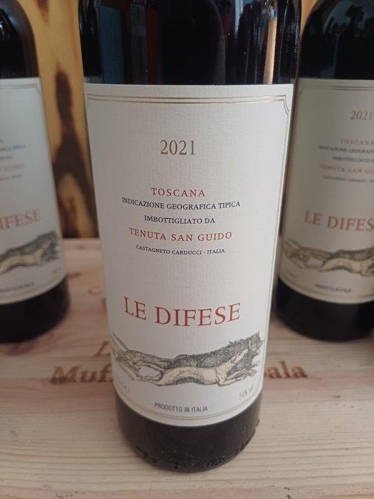2021 Tenuta San Guido, Le Difese - Toscane IGT - 6 Flessen, Verzamelen, Wijnen