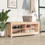 vidaXL Schoenenbank 110x38x45,5 cm massief grenenhout, Verzenden, Nieuw