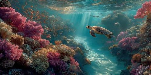 CoCo - Underwater Serenity - XXL, Antiek en Kunst, Kunst | Schilderijen | Modern