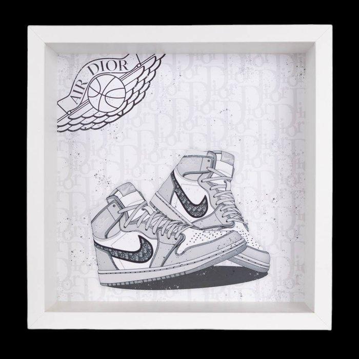 SKE - Banksy X DIOR Air Jordan, Antiquités & Art, Art | Objets design