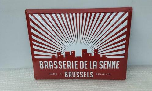 Brasserie de la senne - Reclamebord - Metaal, Antiek en Kunst, Antiek | Wandborden en Tegels