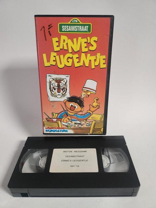 Sesamstraat Ernies Leugentje VHS Kids, Cd's en Dvd's, VHS | Kinderen en Jeugd, Zo goed als nieuw, Ophalen of Verzenden