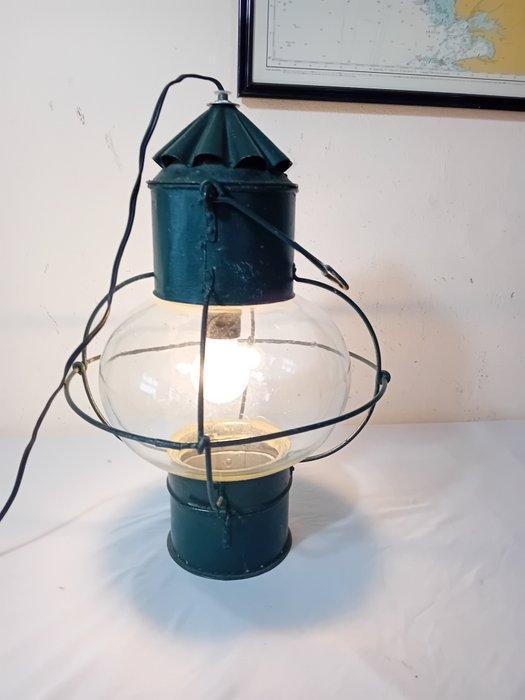 Anchor lamp - gegalvaniseerd staal, glas, elektrische, Antiek en Kunst, Curiosa en Brocante