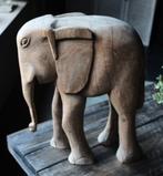 Figuur - Olifant - Hout, Antiek en Kunst