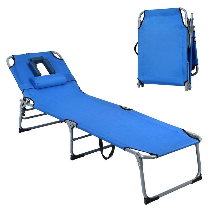 2eChoix | Chaise longue pliante réglable Coast 5 positions -, Tuin en Terras, Overige Tuin en Terras, Ophalen of Verzenden