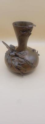 Vase - Bronze - ‘’Cupidon et Muse’’ par Ernest Barrias
