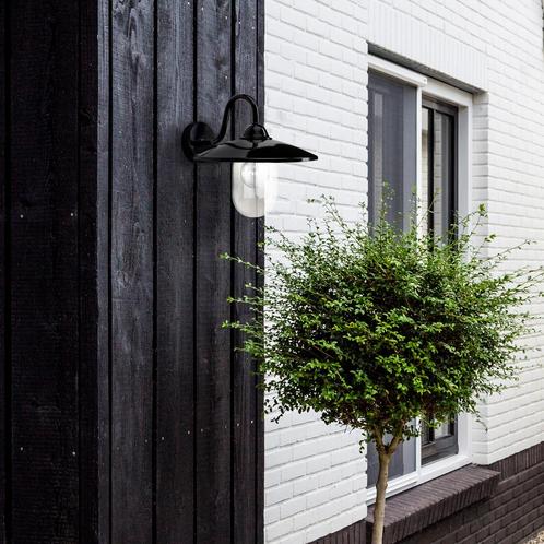 Stal- & Boerderijlampen Buitenlamp Brig zwart met Smart WIFI, Tuin en Terras, Buitenverlichting, Verzenden