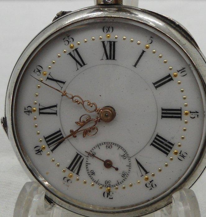 Pronto - Silver Pocket watch - 1900-1949, Handtassen en Accessoires, Horloges | Heren
