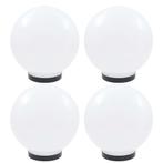 vidaXL LED-bollampen 4 st rond 25 cm PMMA, Verzenden, Nieuw