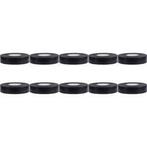 Isolatietape 10 Pack Zwart 20mmx18m - Duurzaam en veelzijdig, Muziek en Instrumenten, Instrumenten | Toebehoren, Verzenden, Nieuw