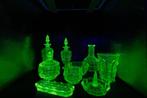 Antique Ensemble de toilette (7) - Verre - Ensemble de, Antiquités & Art, Antiquités | Verre & Cristal