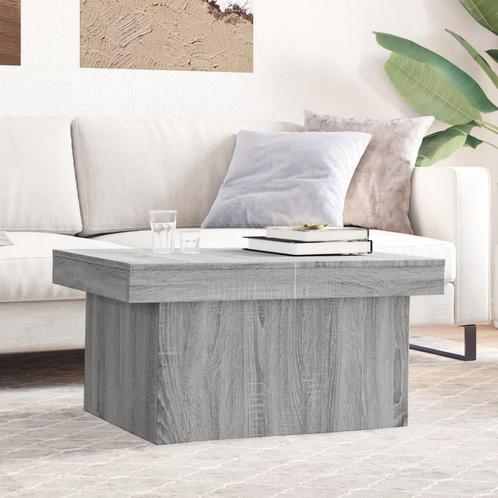 vidaXL Table basse sonoma gris 80x55x40 cm bois, Maison & Meubles, Tables | Tables de salon, Neuf, Envoi