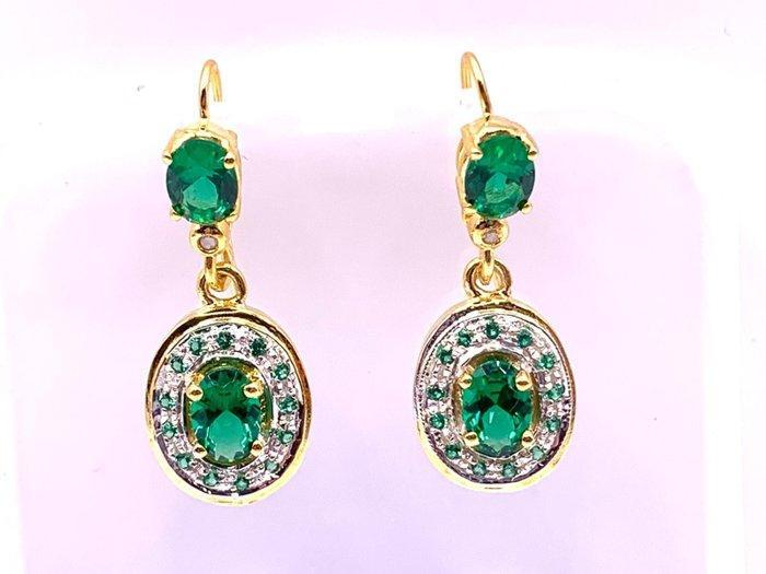 Zonder Minimumprijs - Cocktail oorbellen - 9 kt. Geel goud,, Handtassen en Accessoires, Antieke sieraden