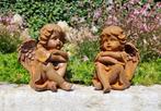 Beeldje - A pair of dreaming cherubs - IJzer (gegoten)