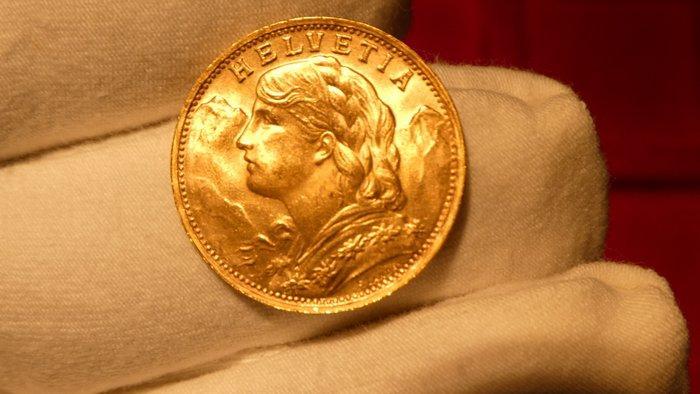 Zwitserland. 20 Francs 1947-B Vreneli, Postzegels en Munten, Munten | Europa | Niet-Euromunten