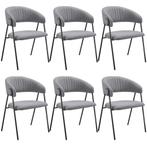 tectake Eetkamerstoel Bedano, gestoffeerd, geweven stof, 150, Huis en Inrichting, Stoelen, Verzenden, Nieuw