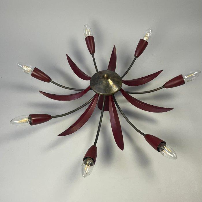 Lustre - Vintage - lustre Sputnik araignée en laiton -, Antiek en Kunst, Kunst | Designobjecten