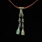 Viking periode Brons Tinkling Pendant - 59 mm (Zonder, Antiek en Kunst