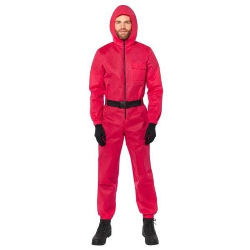 Volwassenen Kostuum Squid Game Guard, Kleding | Heren, Carnavalskleding en Feestkleding, Nieuw, Verzenden