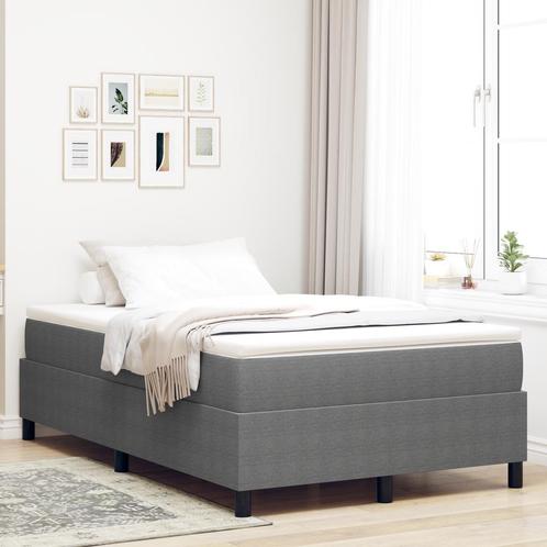 vidaXL Ligbed Lichtgrijs Kleine Dubbele Corduroy Stof, Huis en Inrichting, Slaapkamer | Bedden, Nieuw, Verzenden