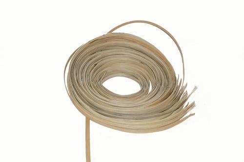 Pitriet Plat Naturel 1,75 mm 10 mm rol 250 gram, Hobby en Vrije tijd, Knutselen, Nieuw