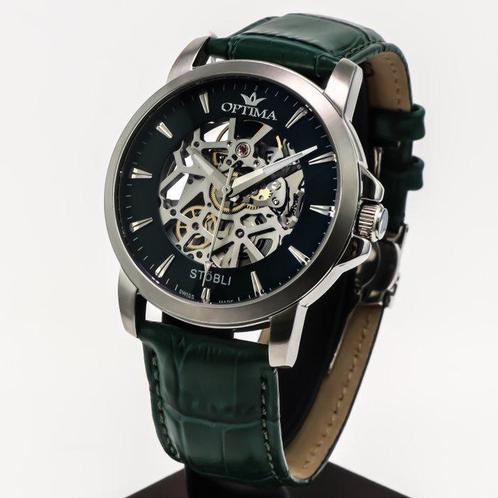Optima - Swiss automatic - OSA483SK-SL-12 - Zonder, Handtassen en Accessoires, Horloges | Heren