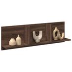 vidaXL Wandkast 100x16,5x30 cm bewerkt hout bruin eikenkleur, Huis en Inrichting, Kasten | Wandmeubels, Verzenden, Nieuw