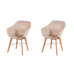 2dekans | Hartman Set van 2 IRIS Stoelen - Houten Onderstel, Tuin en Terras, Tuinsets en Loungesets, Ophalen of Verzenden, Nieuw