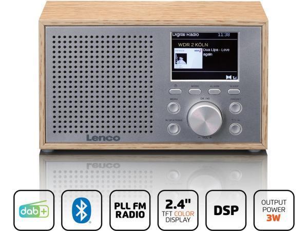 Veiling - Lenco DAR-017WD Radio op Batterijen - DAB Radio /B, Audio, Tv en Foto, Radio's