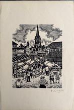 Henri Liénard de saint-delis (1878-1949) - Le marché de