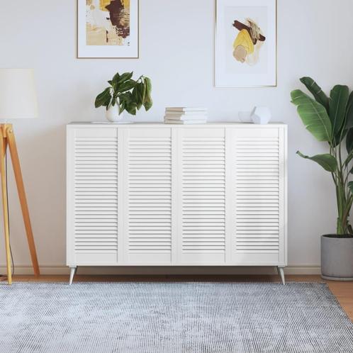 vidaXL Kastdeuren met lamellen 4 st 99,3x39,4 cm, Doe-het-zelf en Bouw, Hang- en Sluitwerk, Nieuw, Verzenden