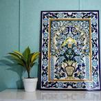 Prachtig muurpaneel van Tunesisch keramiek – met de hand, Antiek en Kunst