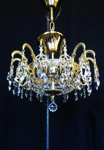 Lustre - Bronze, Cristal, Laiton - Lustre ou plafonnier