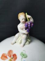KPM - Osier, cherubino, fiori e farfalla - Zuppiera con, Antiek en Kunst