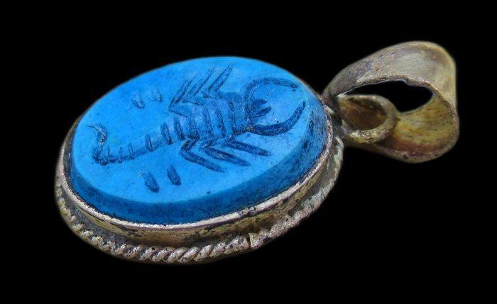 Post-middeleeuws zilveren hanger met een nabij-Oosterse, Antiek en Kunst, Antiek | Overige Antiek