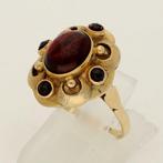 Bague - 14 carats Or jaune - 4.64ct. tw. Grenat - bague, Nieuw