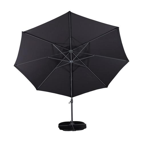 Zweefparasol zwart Ø3,5 m | Op voorraad, Tuin en Terras, Overige Tuin en Terras, Nieuw, Verzenden
