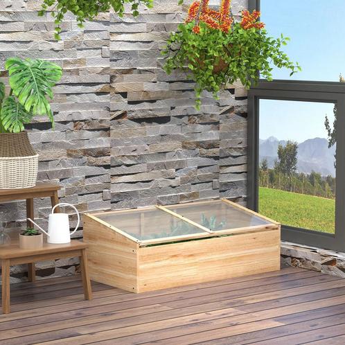 Kweekkas - EcoGarden - Duurzaam en Ruim – Natuurlijk hout, Tuin en Terras, Hand-tuingereedschap, Nieuw, Ophalen of Verzenden