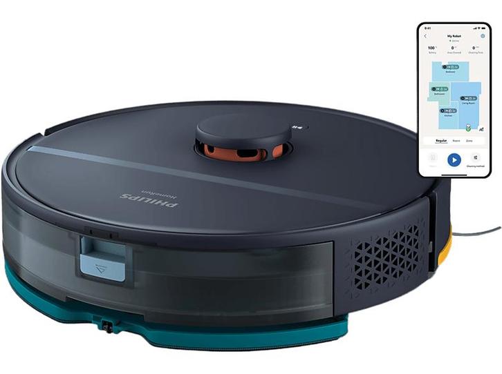 Philips -  Robostofzuiger En Dweilrobot - Blauw, Elektronische apparatuur, Stofzuigers, Nieuw, Reservoir, Minder dan 1200 watt