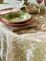 Tafellaken voor grote tafels, toile de jouy 2,70 x 1,80 -