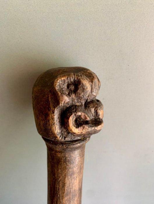Canne - Tiki Gehstock, Hei Tiki - Bois, Antiek en Kunst, Kunst | Niet-Westerse kunst