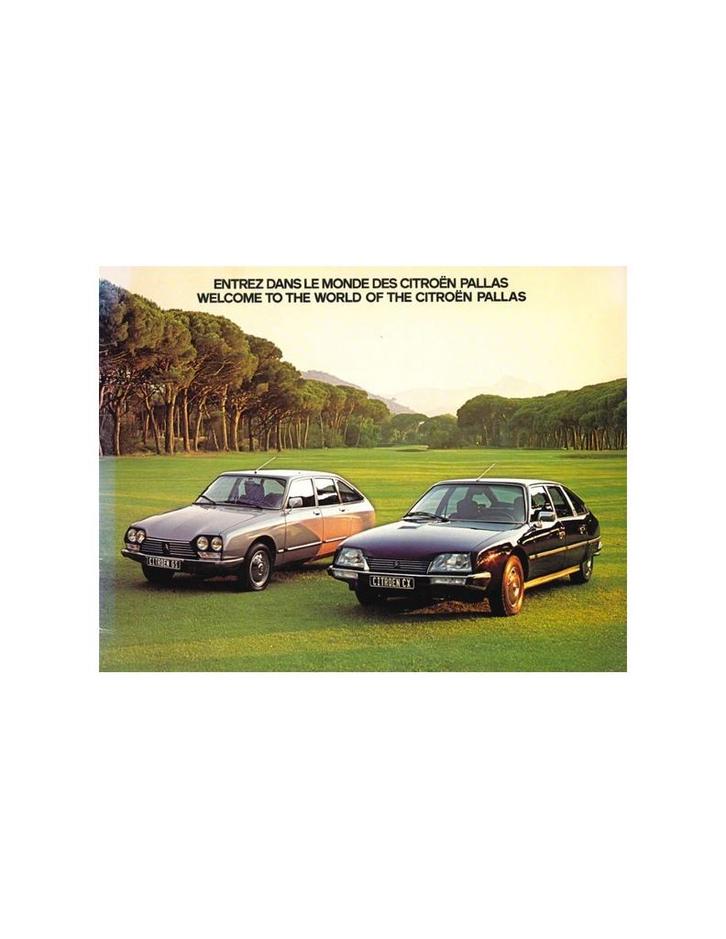 1979 CITROËN GS / CX PALLAS BROCHURE FRANS, Boeken, Auto's | Folders en Tijdschriften